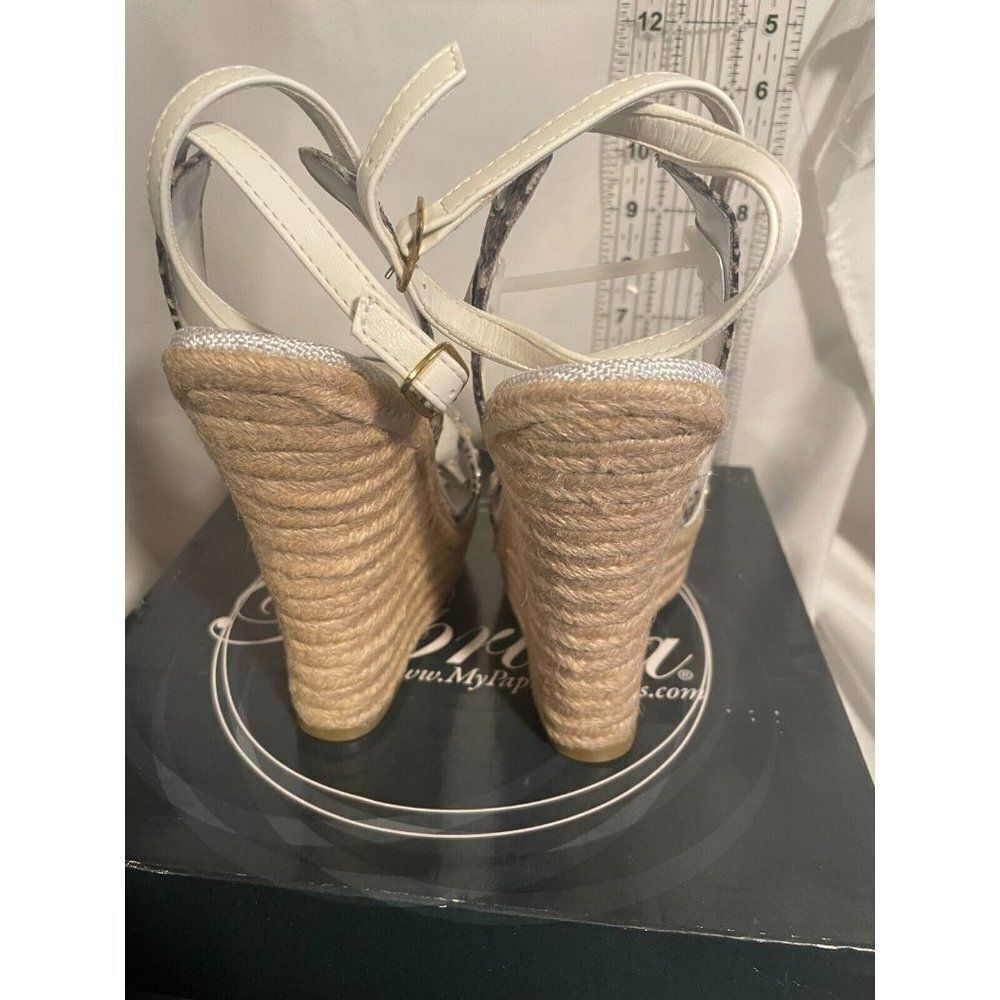 NEW Paprika Exempt-S Wedges Espadrilles 7.5" - Picture 5 of 13